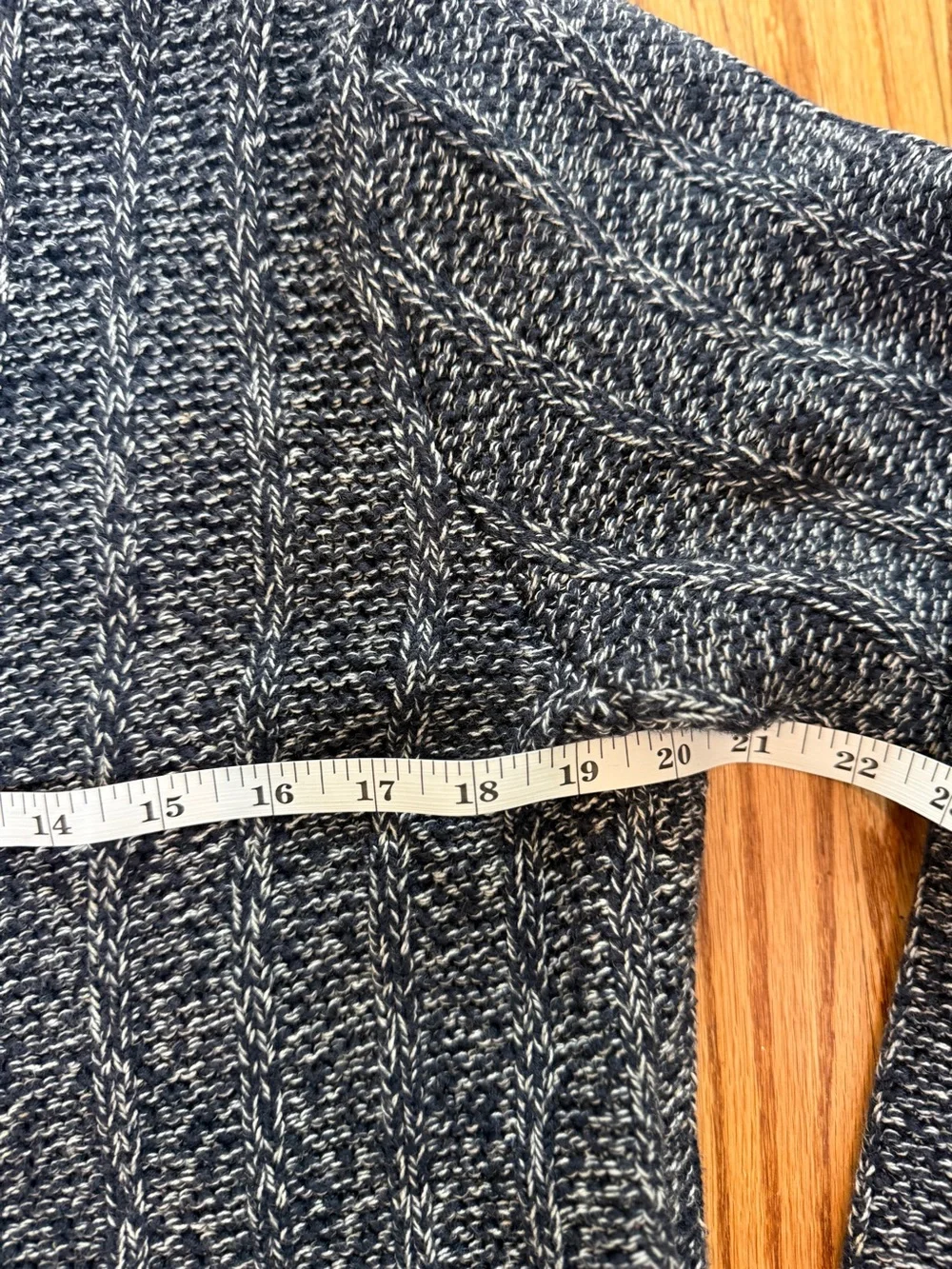 Banana Republic Men's Navy Heather Button-Up Shawl Cardigan